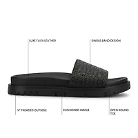 Journee Collection Womens Starr Flat Sandals