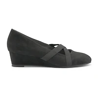 Mootsies Tootsies Kimmy Womens Almond Closed Toe Wedge Heel Pumps