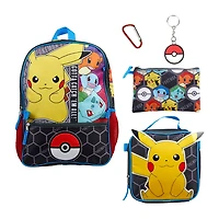 Licensed Pokemon 5-Piece Backpack Set
