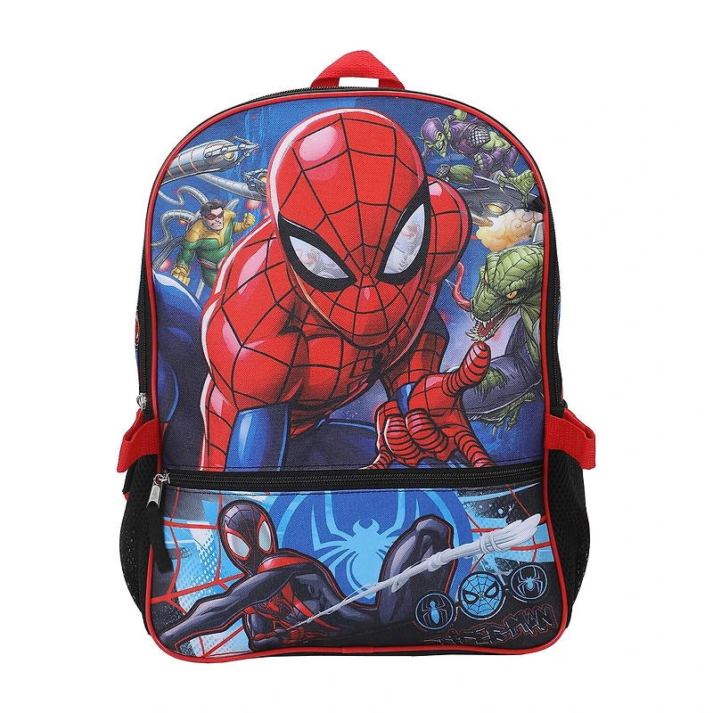Licensed Marvel Spiderman 5-Piece Backpack Set