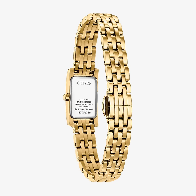 Citizen Womens Gold Tone Stainless Steel Bracelet Watch Eg7112-59e