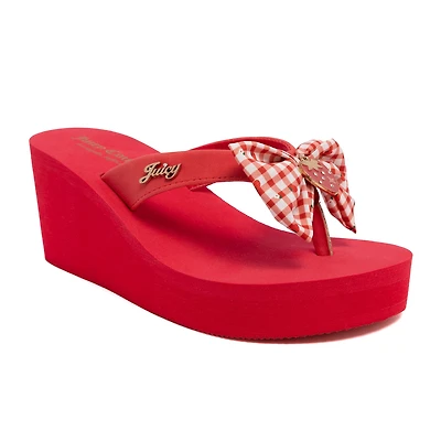 Juicy Couture Womens Undine 2 Wedge Sandals