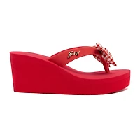 Juicy Couture Womens Undine 2 Wedge Sandals