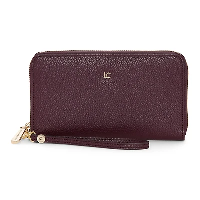 Liz Claiborne Womens Zip Around Wallet