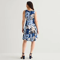 Perceptions Womens Floral Jacket Dress