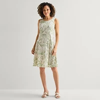 Perceptions Womens Leaf Jacket Dress