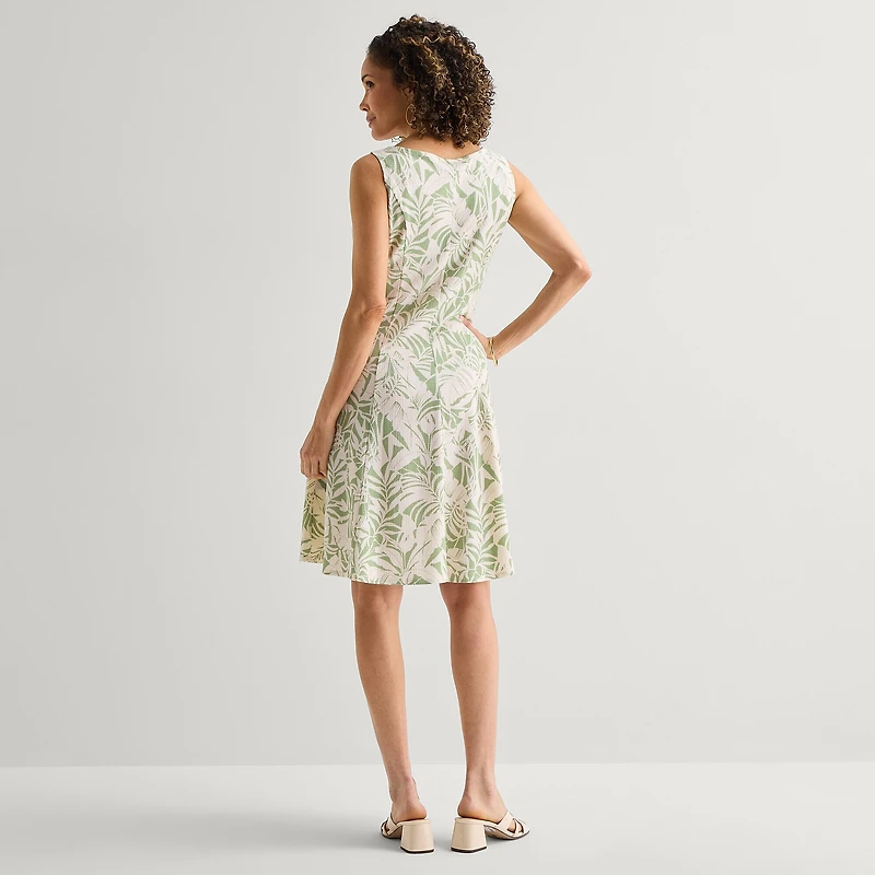 Perceptions Womens Leaf Jacket Dress