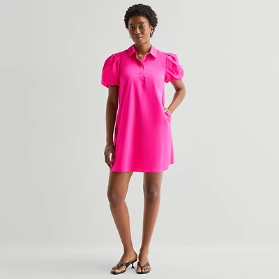 Sam And Jess Womens Short Sleeve Shift Dress