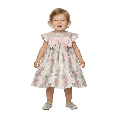 Bonnie Jean Baby Girls Short Sleeve A-Line Dress