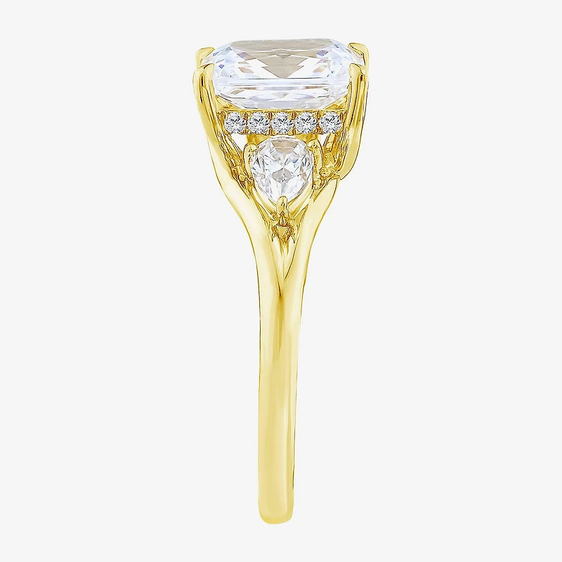 Love Lives Forever (F / Vs2) Womens 2 5/8 Ct. T.W. Lab Grown White Diamond 14K Gold Rectangular 3-Stone Engagement Ring