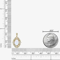 Womens Lab Created White Opal 18K Gold Over Silver Oval 18 Inch Pendant Necklace