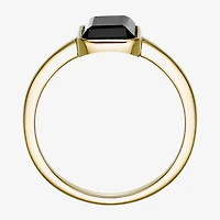 Womens Genuine Black Onyx Sterling Silver Cocktail Ring