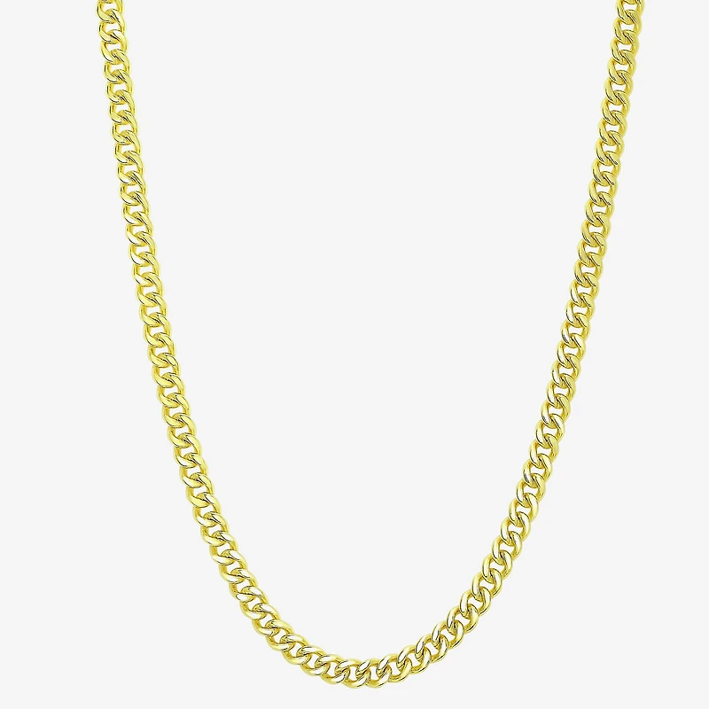 Womens 14K Gold Over Silver 18 Inch Link Chain Necklace