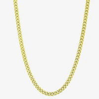 Womens 14K Gold Over Silver 18 Inch Link Chain Necklace