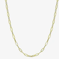 Womens 14K Gold Over Silver 18 Inch Link Chain Necklace