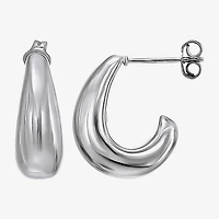 Womens White Cubic Zirconia Sterling Silver Pair Earring Set