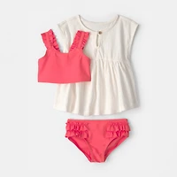 Carter's Baby Girls 3-pc. Tankini Set