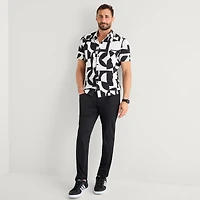 Stylus Mens Short Sleeve Regular Fit Button-Down Shirt