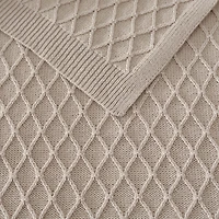 Martha Stewart Bonnie Knit Lightweight Throw