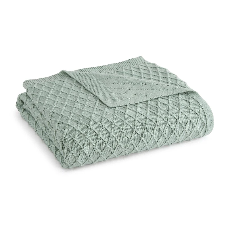 Martha Stewart Bonnie Knit Lightweight Throw