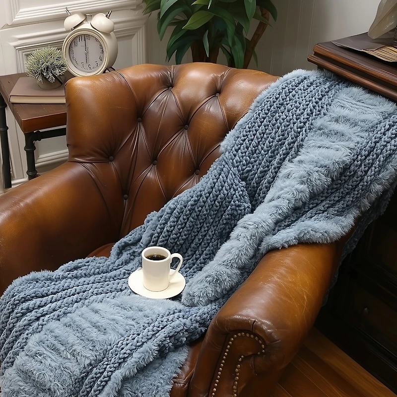 Your Lifestyle By Donna Sharp Plush Knit Midweight Throw
