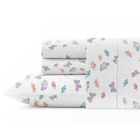 Pointehaven 200 Thread Count Crisp Printed Cotton Sheet Set