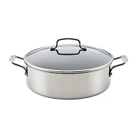Circulon C1 Series Clad With Scratch Defense Technology Nonstick With Lid 7 Qt Non-Stick Stainless Steel Braising Pan
