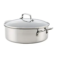 Circulon C1 Series Clad With Scratch Defense Technology Nonstick With Lid 7 Qt Non-Stick Stainless Steel Braising Pan