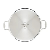 Circulon C1 Series Clad With Scratch Defense Technology Nonstick With Lid 7 Qt Non-Stick Stainless Steel Braising Pan