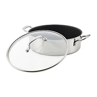 Circulon C1 Series Clad With Scratch Defense Technology Nonstick With Lid 7 Qt Non-Stick Stainless Steel Braising Pan