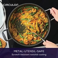 Circulon C1 Series Clad With Scratch Defense Technology Nonstick With Lid 7 Qt Non-Stick Stainless Steel Braising Pan