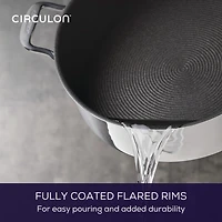 Circulon C1 Series Clad With Scratch Defense Technology Nonstick With Lid 7 Qt Non-Stick Stainless Steel Braising Pan