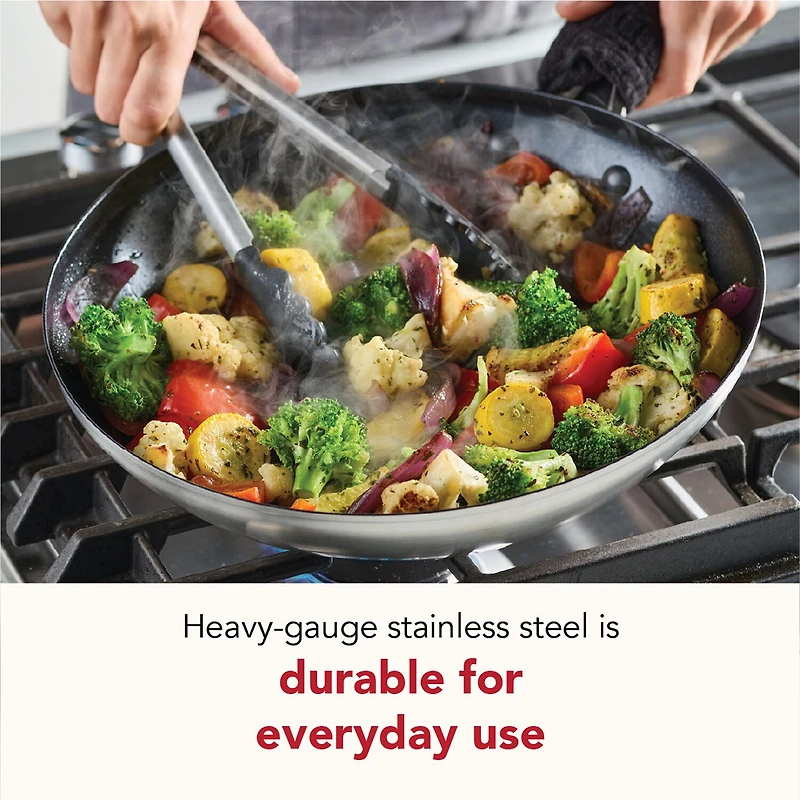 KitchenAid Stainless Steel 3-Ply Base 12" Frying Pan