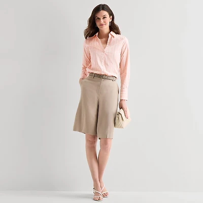 Worthington Womens 12" High Rise Bermuda Short