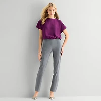 Worthington Womens Short Sleeve Blouse