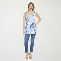 24seven Comfort Apparel Womens Scoop Neck Sleeveless Tank Top