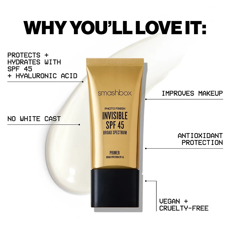 Smashbox Photo Finish Invisible SPF 45 Sun Protection Primer – 30 ml
