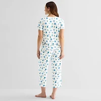 Adonna Womens Short Sleeve 2-pc. Pajama Set