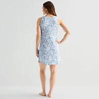Liz Claiborne Cool and Calm Womens Crew Neck Sleeveless Pajama Top