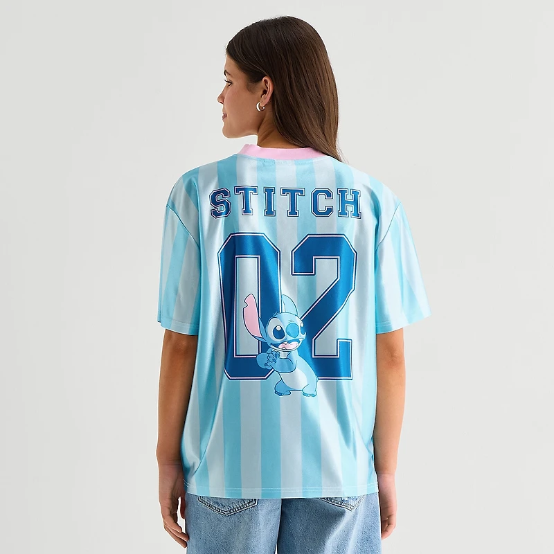 Stitch Womens Juniors V Neck Short Sleeve Jersey