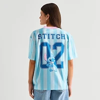 Stitch Womens Juniors V Neck Short Sleeve Jersey