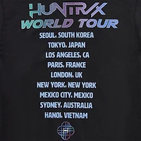 Womens Juniors Crew Neck Short Sleeve Regular Fit KPop Demon Hunters Graphic T-Shirt