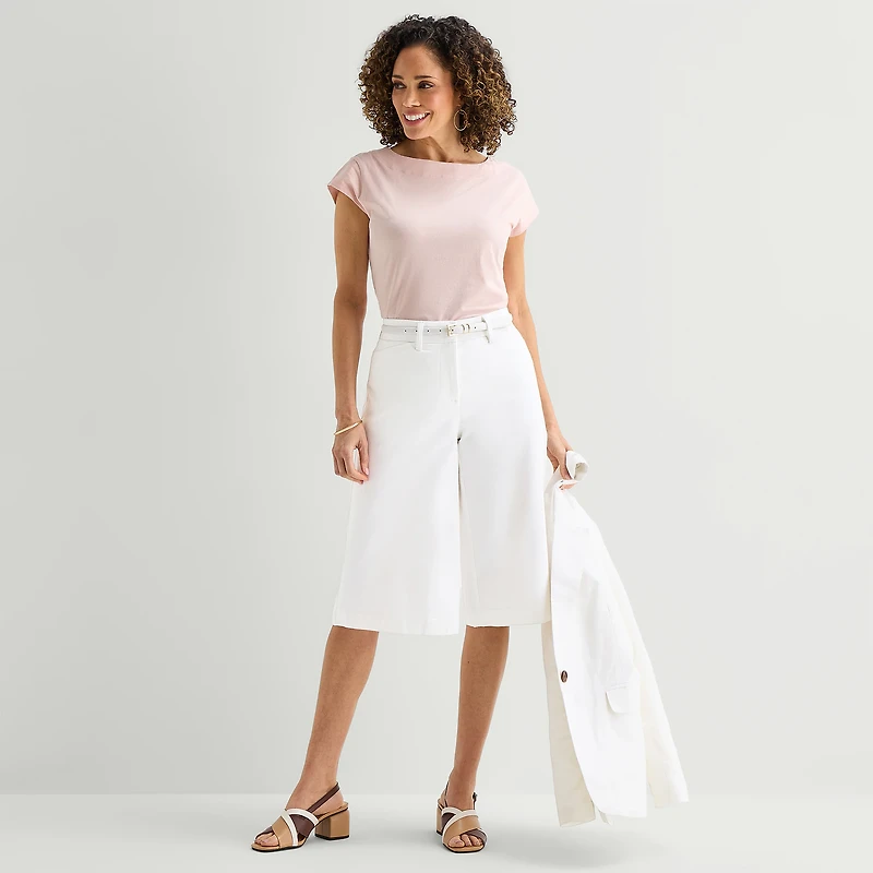 Liz Claiborne Emma Womens Culotte Pant