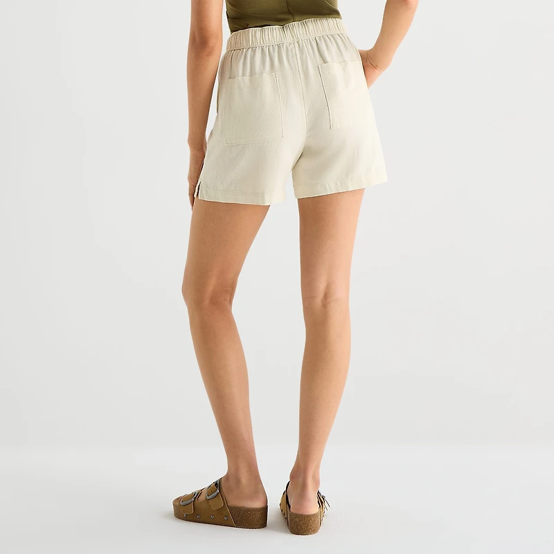 a.n.a Womens High Rise 5" Pull-On Short
