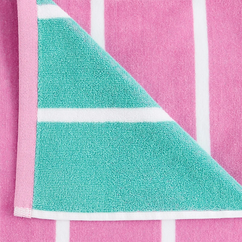 Outdoor Oasis Cabana Stripe Double-sided Beach Towel