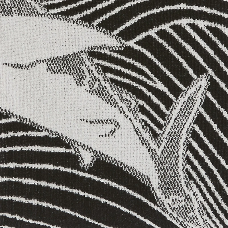Outdoor Oasis Shark Jacquard Beach Towel