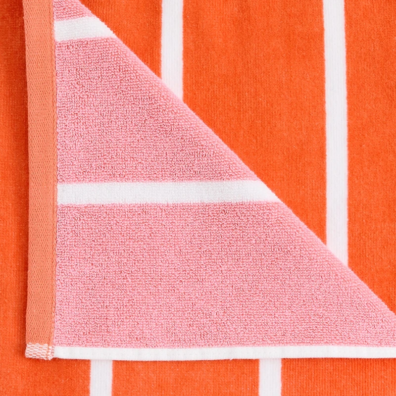Outdoor Oasis Cabana Stripe Beach Towel