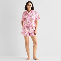 Hope & Wonder Women's History Month Tiger Printed Short Sleeve Regular Fit Pajama Top