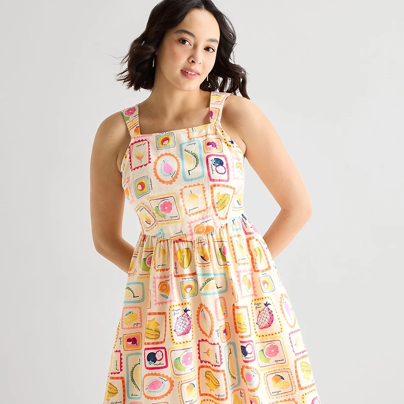 Hope & Wonder AAPI Womens Short Sleeve A-Line Dress
