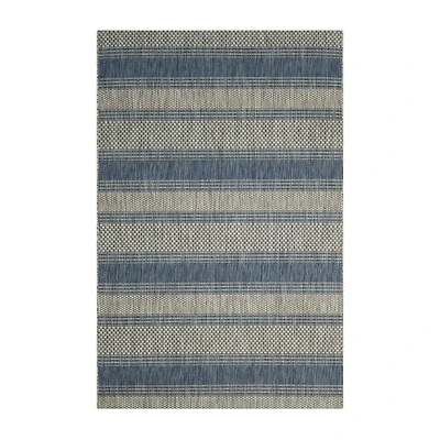 Safavieh Courtyard Collection Jessy Stripe Indoor/Outdoor Area Rug